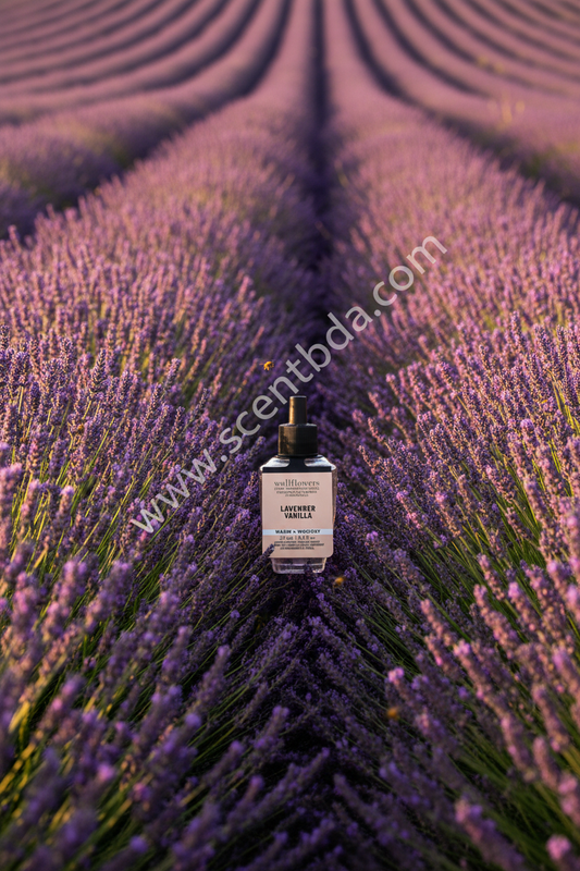 Lavender Vanilla Wallflower Refill - Lavender Field Background