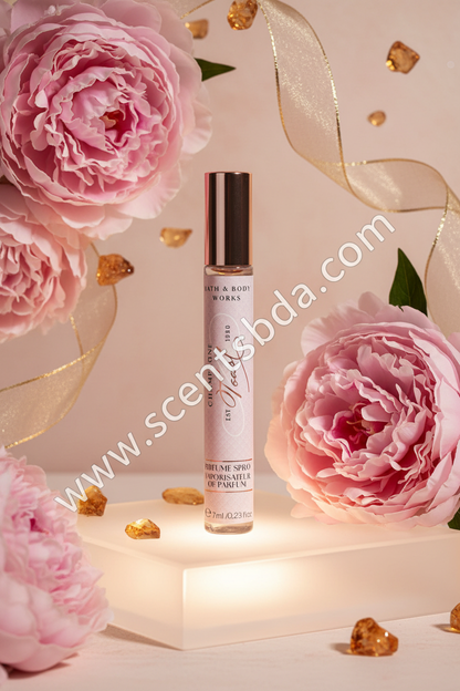 Blush Peony & Amber Background