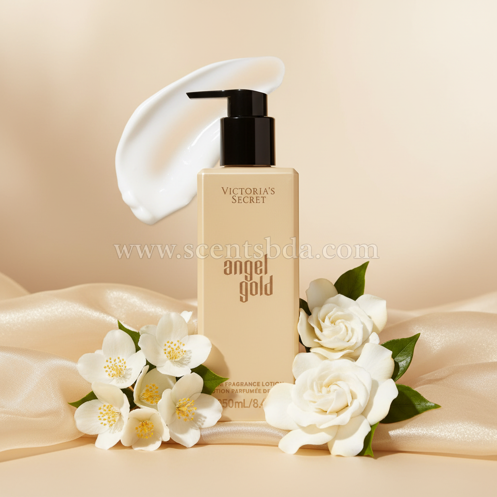Angel Gold Lotion - Jasmine Silk with www.scentsbda.com watermark