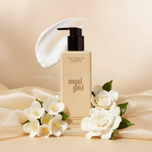 Angel Gold Lotion - Jasmine Silk with www.scentsbda.com watermark