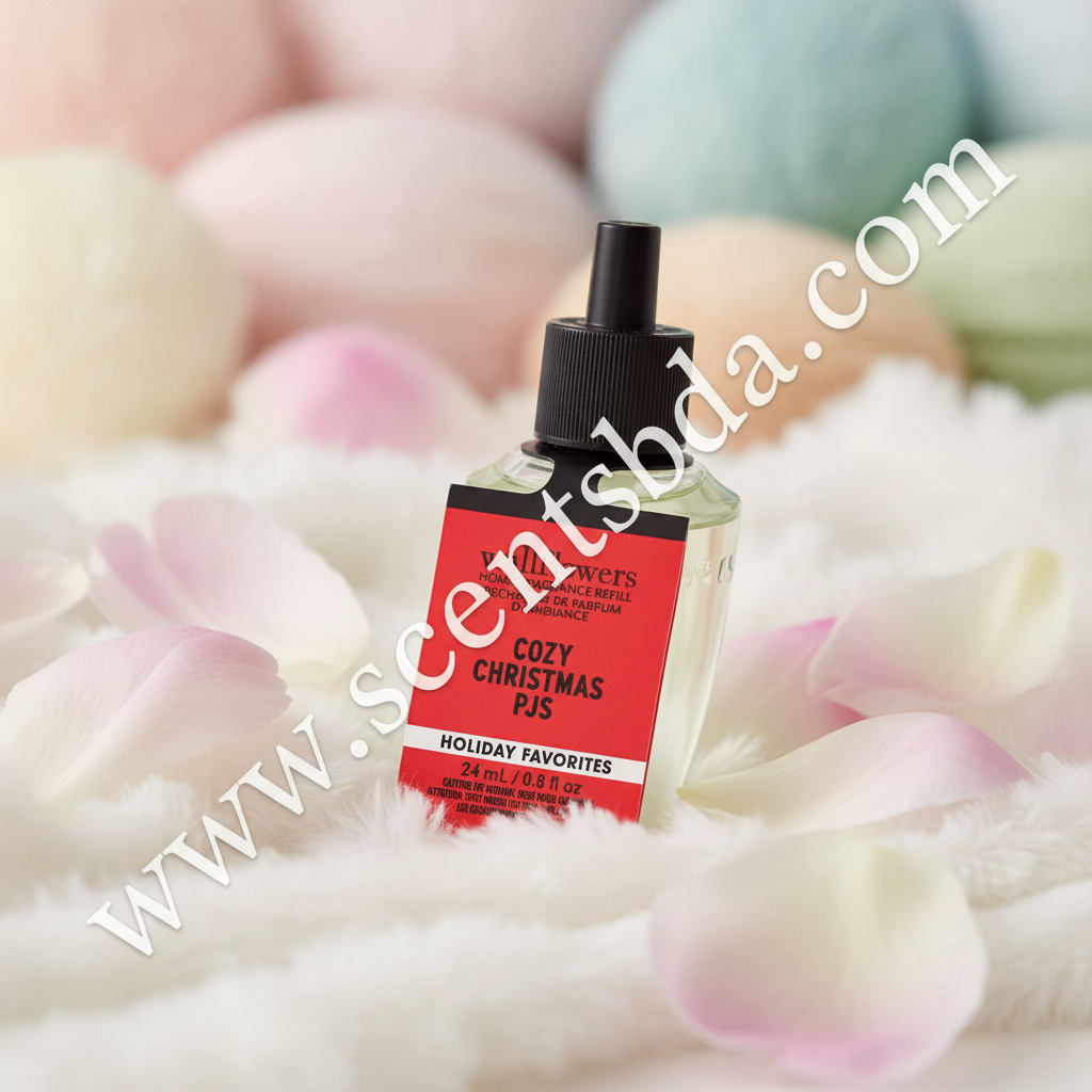 Cozy Christmas PJs Wallflower – Fluffy Musk & Sheer Peony Background