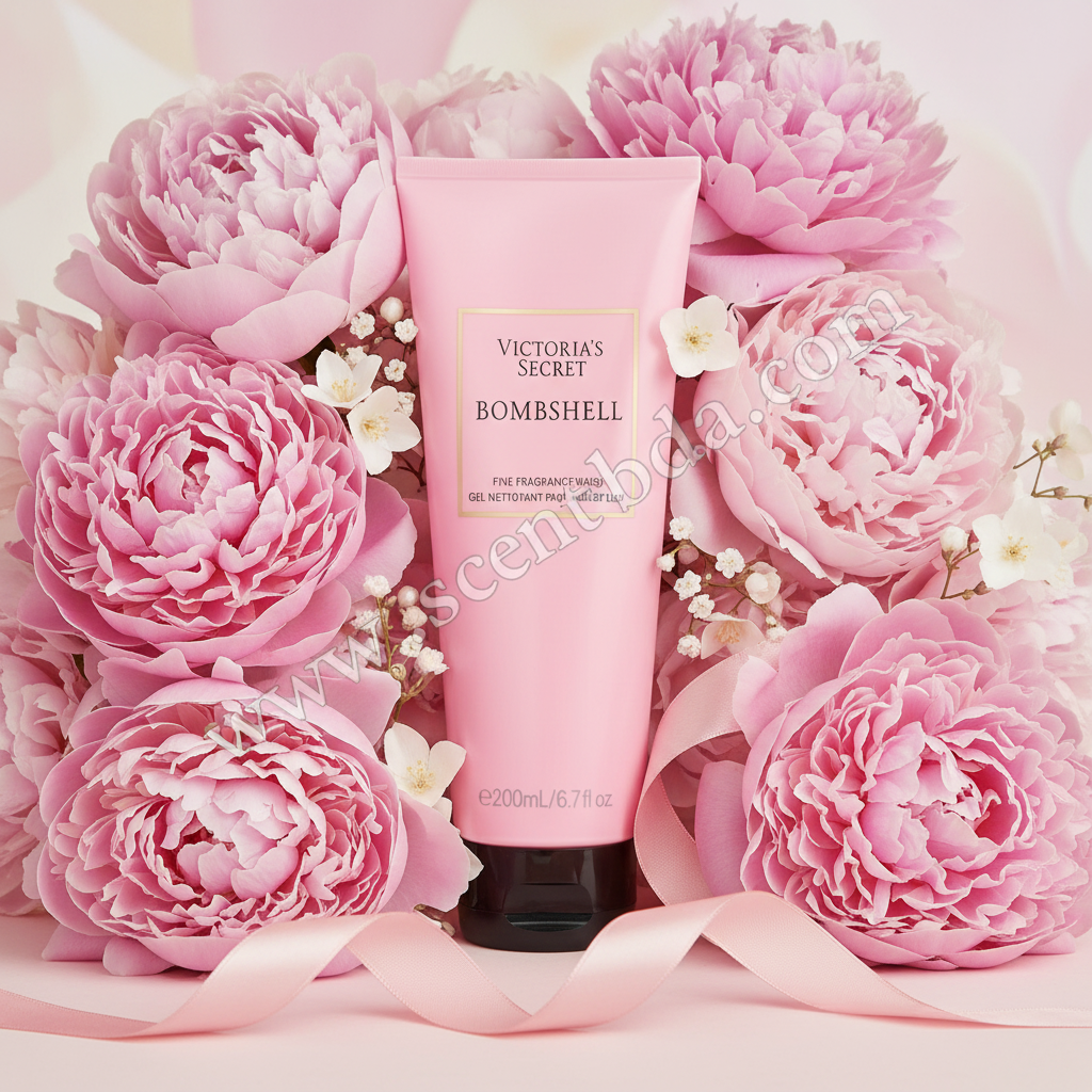 Bombshell Fragrance Wash - Peony Paradise with www.scentsbda.com watermark