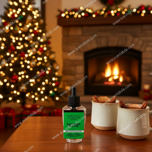 Black Friday Shopping Wallflower Refill - Cozy Holiday Home Background