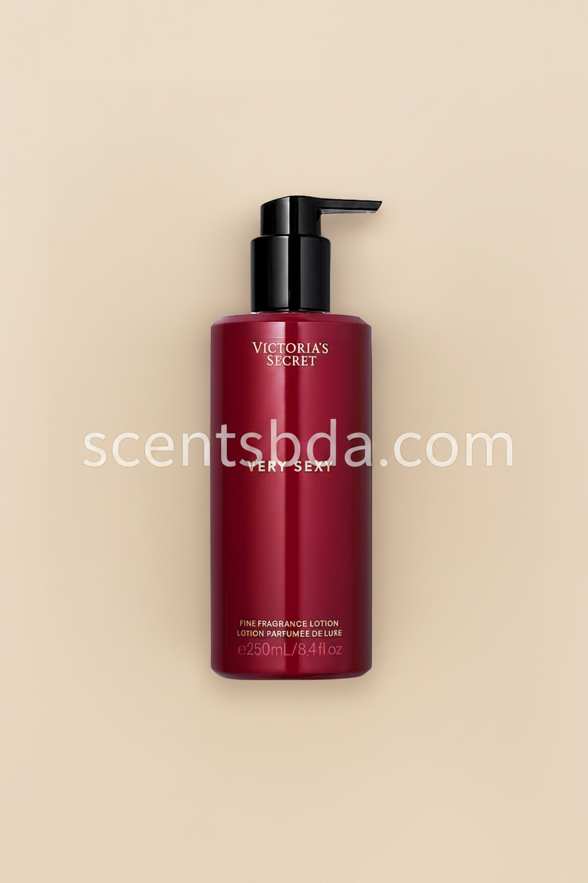 Very Sexy Fine Fragrance Lotion with cream/beige background and white watermark