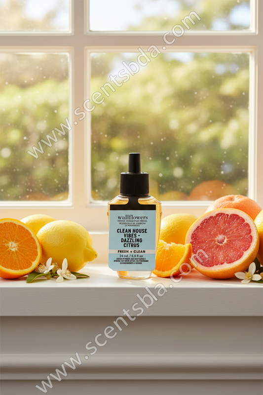 Clean House Vibes Dazzling Citrus Wallflower Refill - Sunny Kitchen Background
