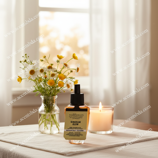 Gingham Glow Wallflower Refill - Cozy Home Glow Background