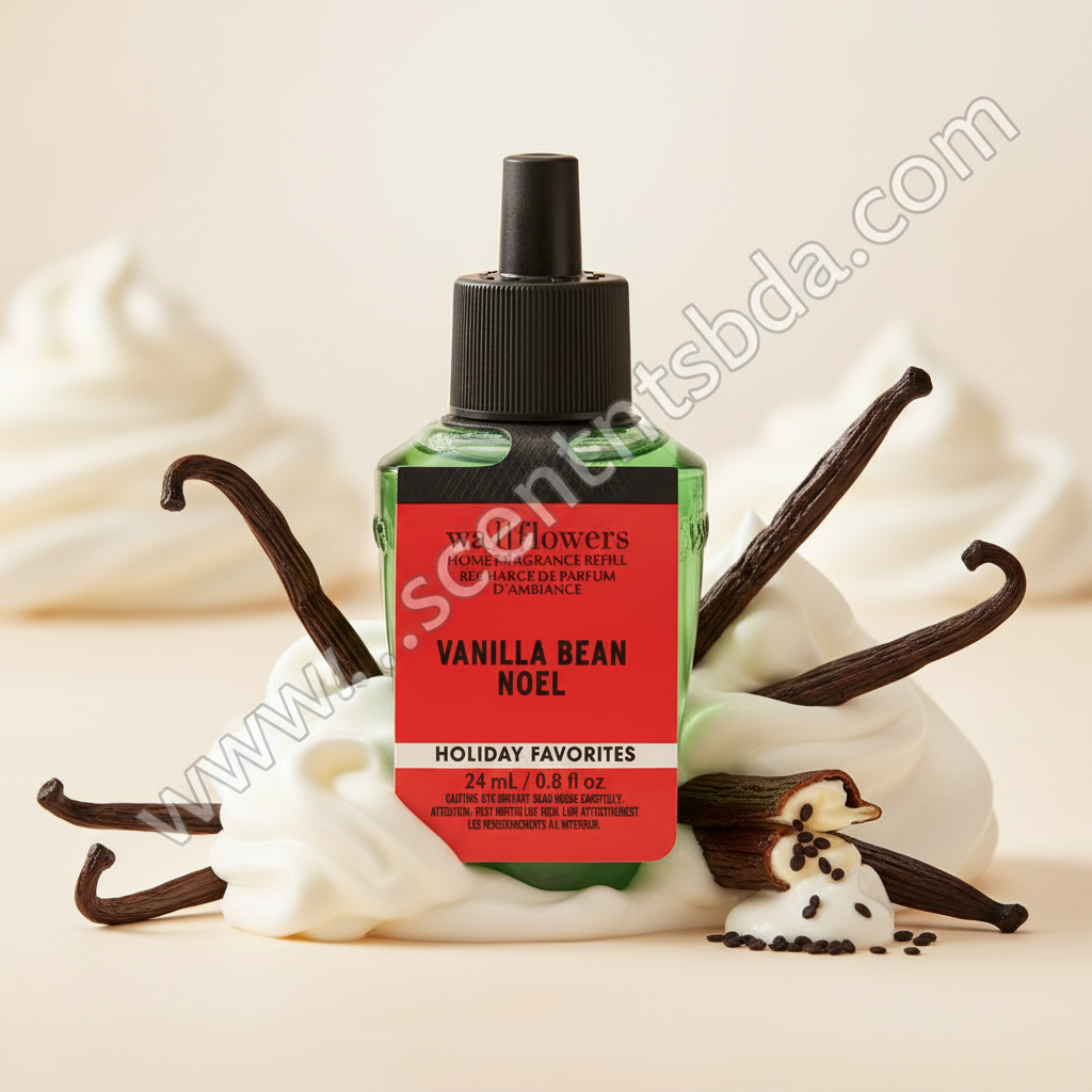 Vanilla Bean Noel Wallflower – Vanilla Bean & Whipped Cream Background
