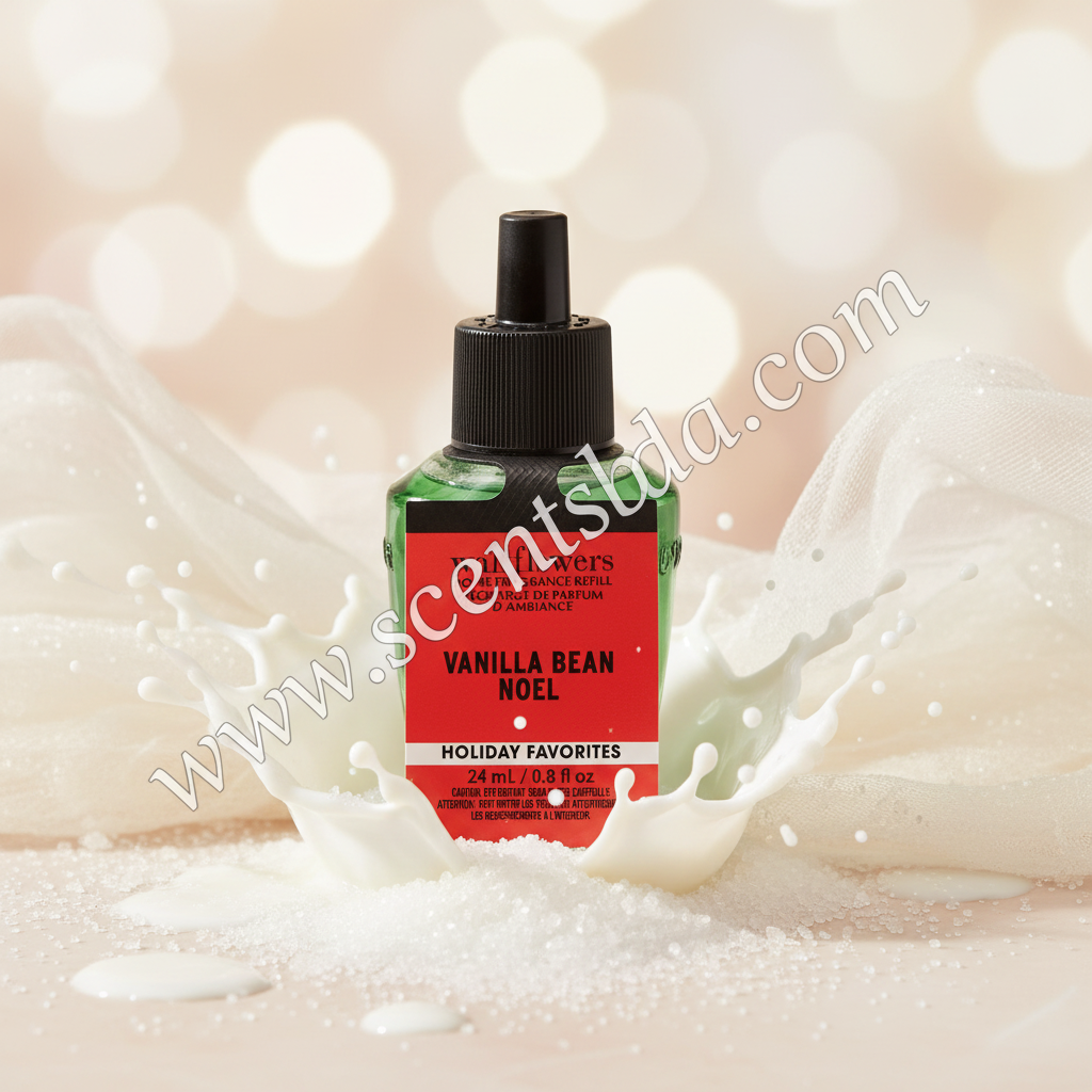 Vanilla Bean Noel Wallflower – Sugared Musk & Sweet Milk Background