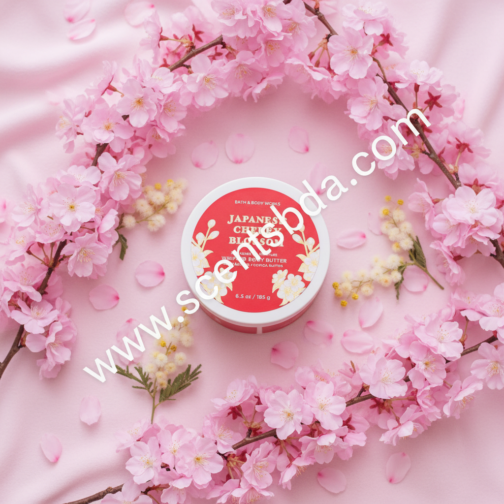 Japanese Cherry Blossom Whipped Body Butter – Cherry Blossom Garden Background