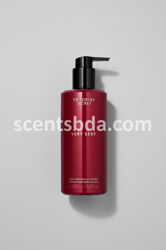 Very Sexy Fine Fragrance Lotion with grey background
