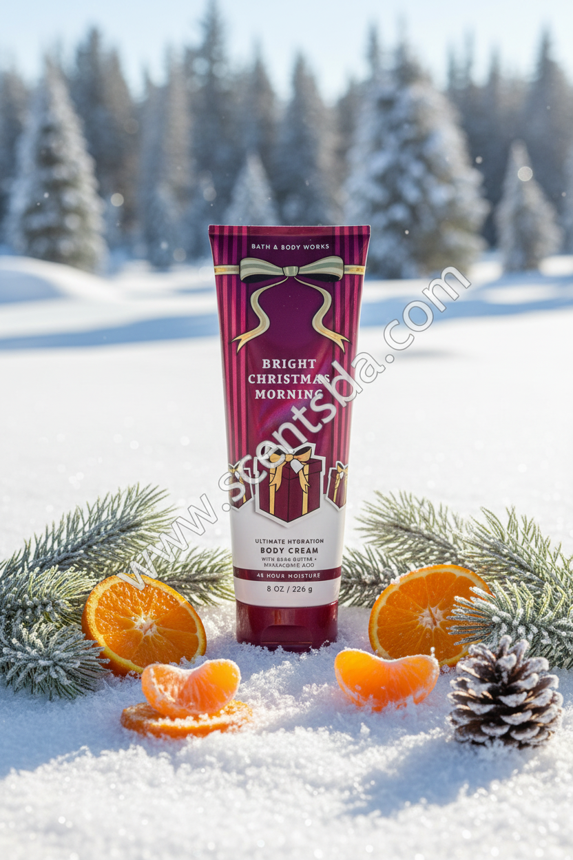 Bright Christmas Morning Body Cream – Winter Forest Background