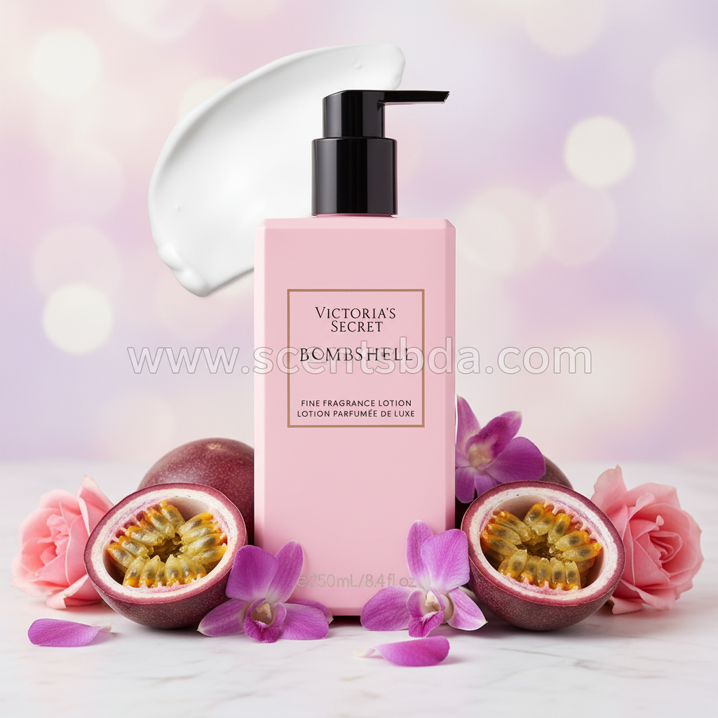 Bombshell lotion - Passion Fruit Dream with www.scentsbda.com watermark