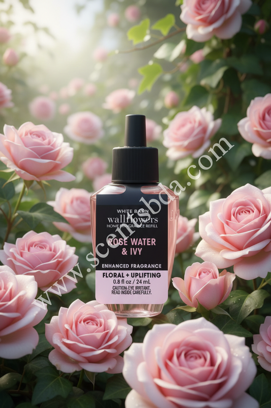 Rose Water & Ivy Wallflower Refill - Rose Garden Background