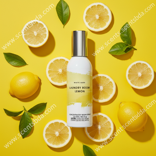Laundry Room Lemon Room Spray - Lemon Burst Background