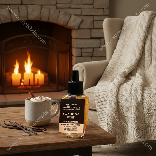 Cozy Sunday Night Wallflower Refill - Fireside Cozy Background