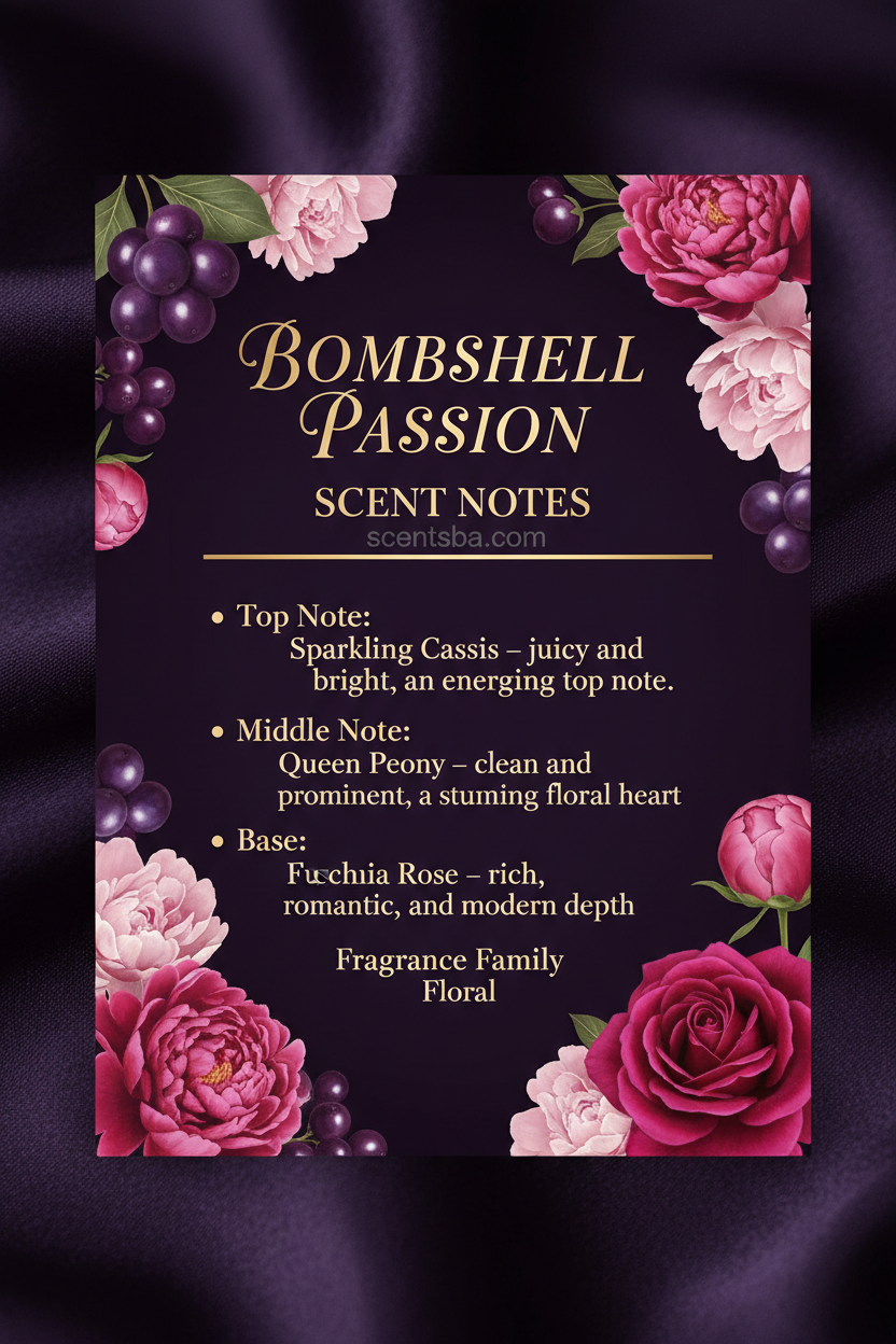 Bombshell Passion Body Lotion - Scent Notes