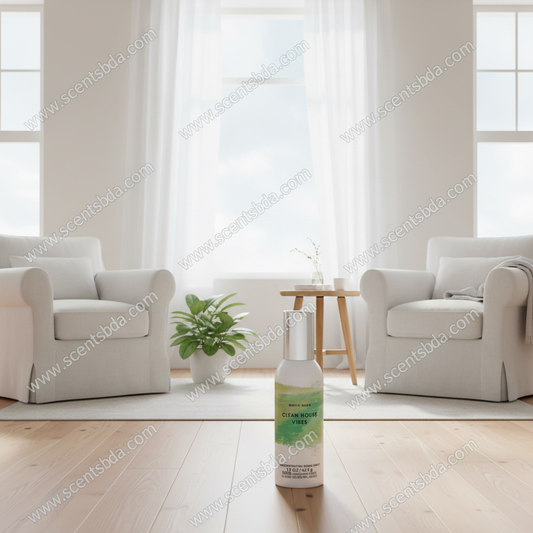 Clean House Vibes Room Spray - Airy Living Room Background