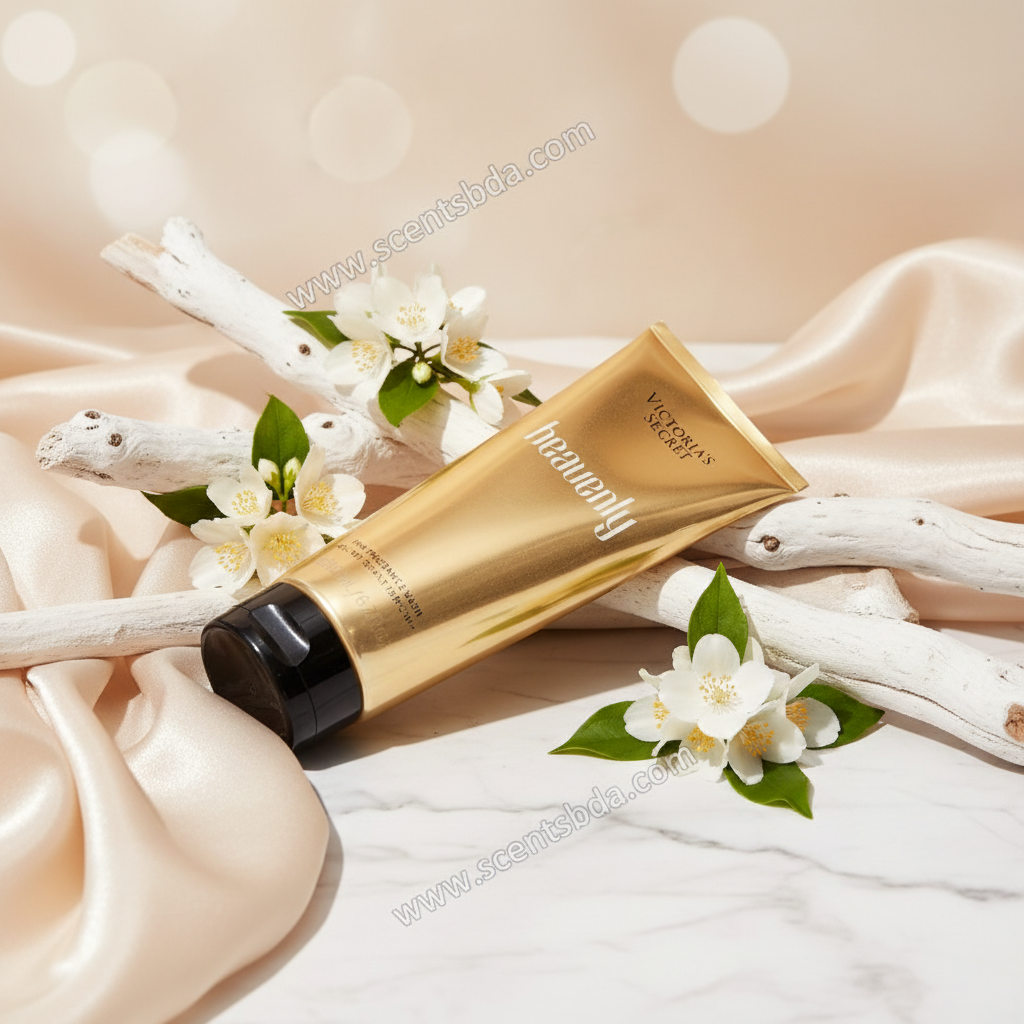 Heavenly Fine Fragrance Wash - Sandalwood & Silk with www.scentsbda.com watermark