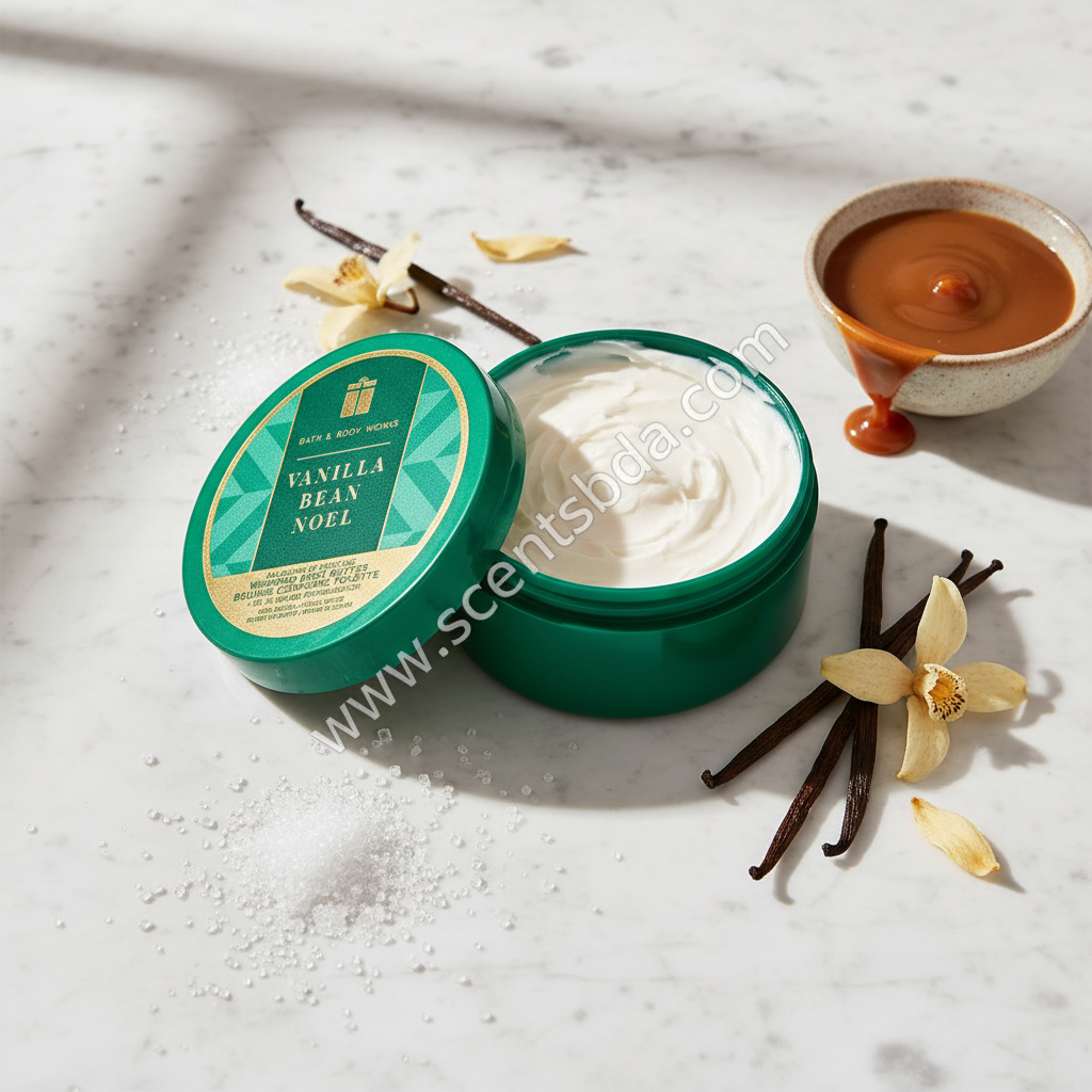 Vanilla Bean Noel Whipped Body Butter – Marble Background