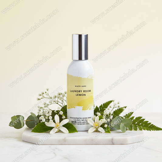 Laundry Room Lemon Room Spray - Marble Luxury Background