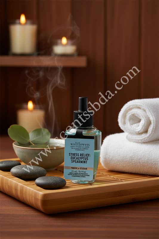 Stress Relief Eucalyptus Spearmint Wallflower Refill - Zen Spa Background