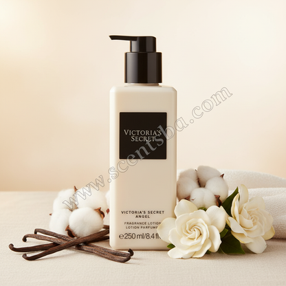 Angel Fragrance Lotion - Vanilla & Gardenia with www.scentsbda.com watermark