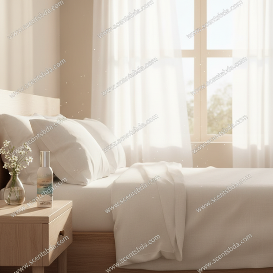 Sundrenched Linen Room Spray - Sun-Kissed Bedroom Background