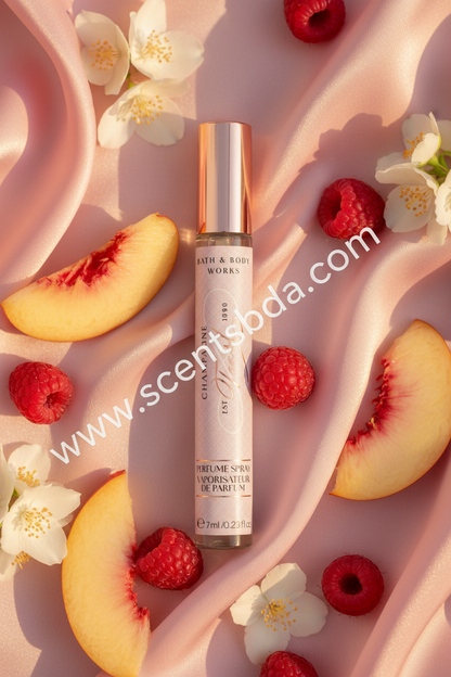 Peach Raspberry Jasmine Background