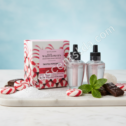 Twisted Peppermint – Marble Background